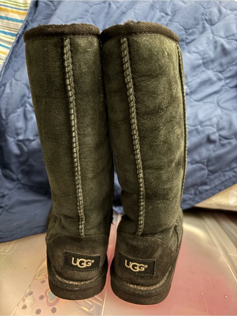 Black ugg boots size 13